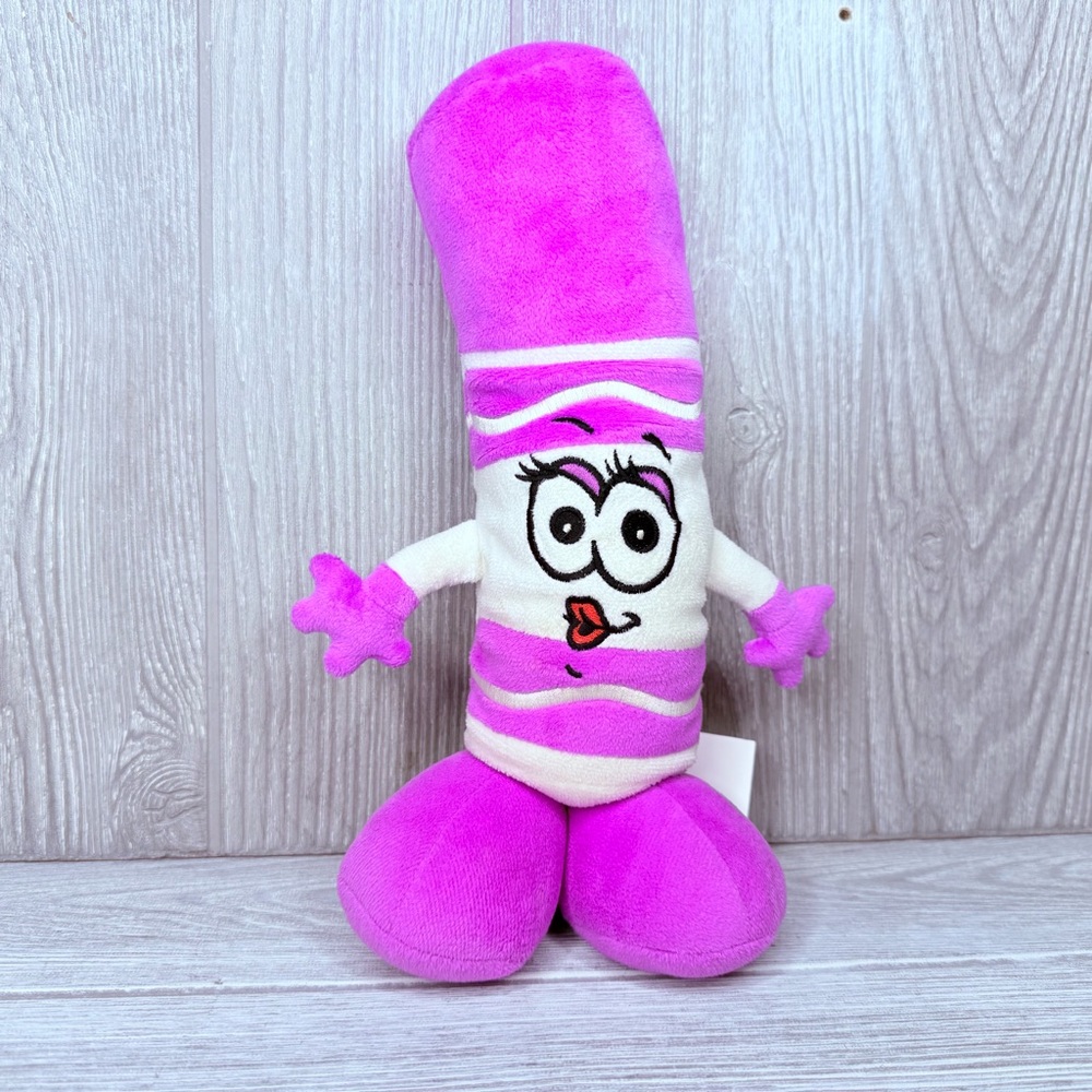 Crayola Pip-Squeak Plush Orchid Petals Purple 11” Stuffed Toy Marker toy doll